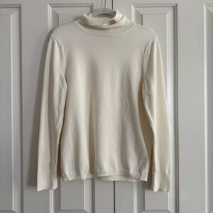 Buttery soft cream turtleneck 🥥🐇🤍